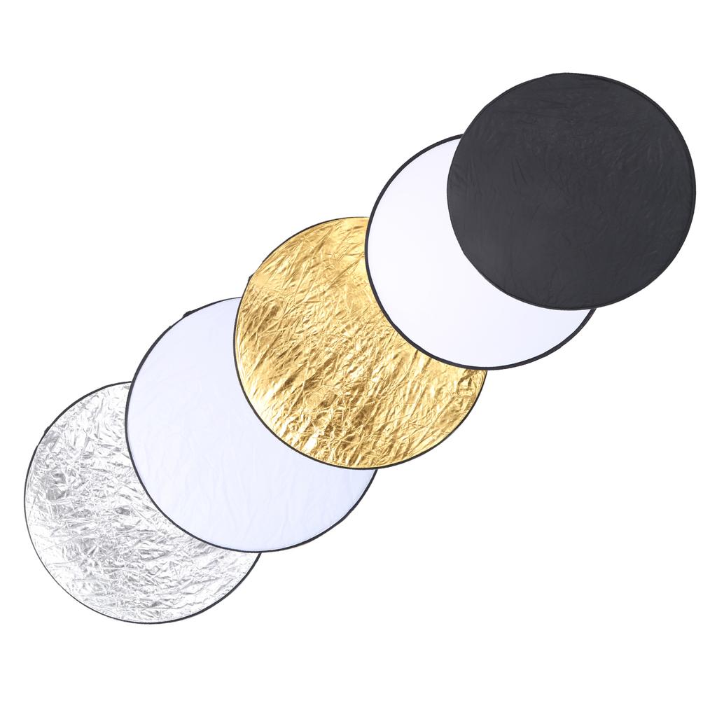 110 cm 5 in 1 Haltegriff Faltbare Runde Disc Licht Reflektor Tragbare Fotografie Diffusor