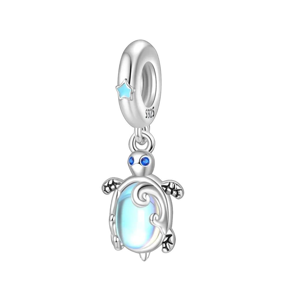 New Copper 12 Colors Sea Turtle Series Pendant Fine Jewelry Charm Fit Genuine Original Diy Bracelet Accessories Women Jewelry