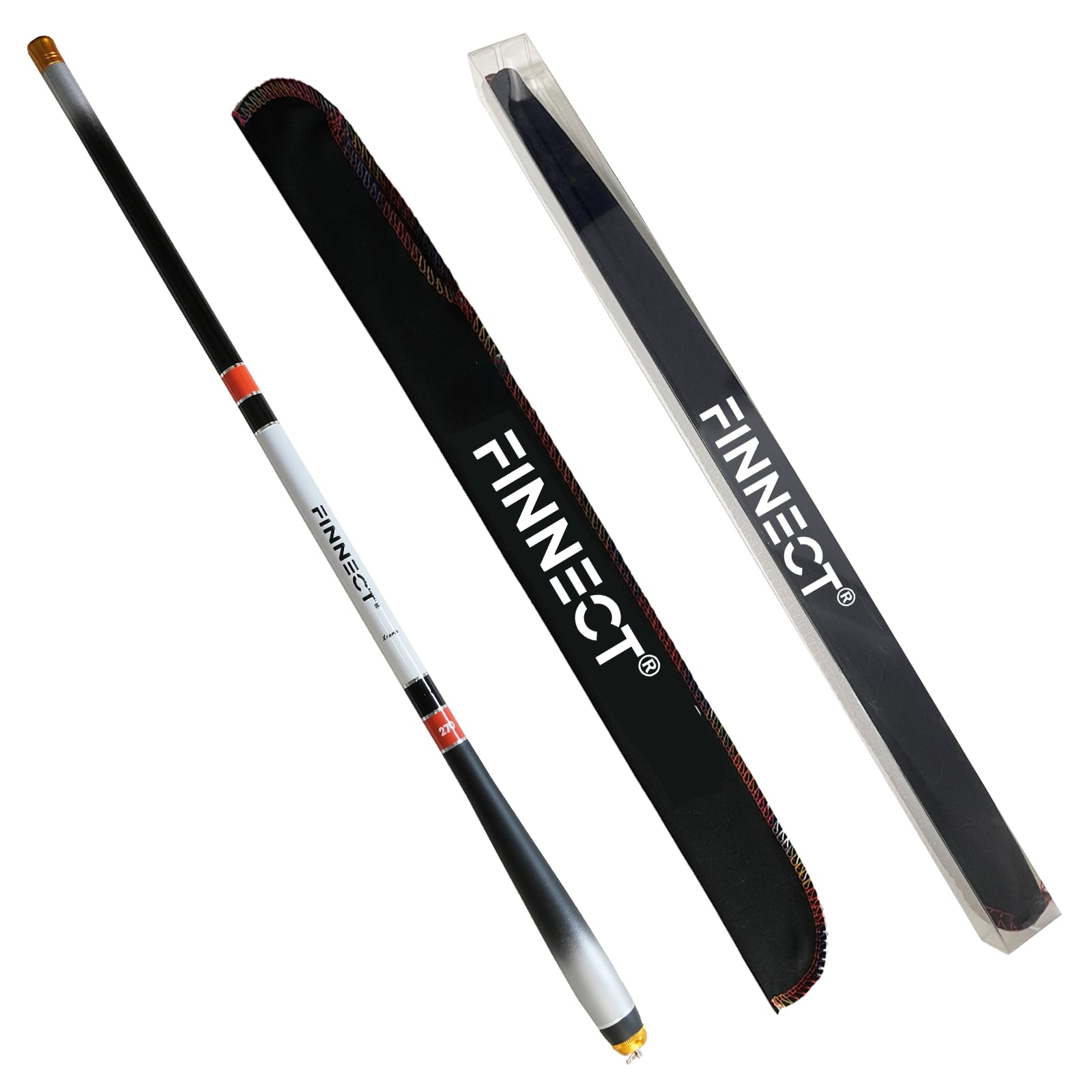FINNECT Long Short Mountain Stream Fishing Fishing Rod for and Mountain Red Ultra-Lightweight 1.8m Rod, Joint, Rod, All-Purpose Rivers, Embankments,