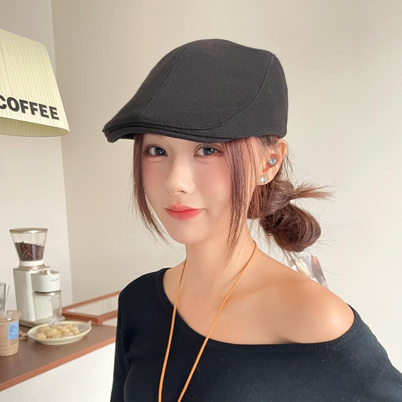 Retro Anti-duck Tongue Beret Children Summer Painter Newsboy Hat Simple Versatile Face Small Forward Hat