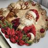 Cappello di Natale Renna Tappetino da Tavolo Assorbente Antiscivolo - Tovaglietta Antimacchia e Antispruzzo