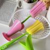 Cup Brush Tulip Shape Ergonomic Handle Cleaning Brush Scratch-Free Sponge Brush Decorative Vase Cleaner