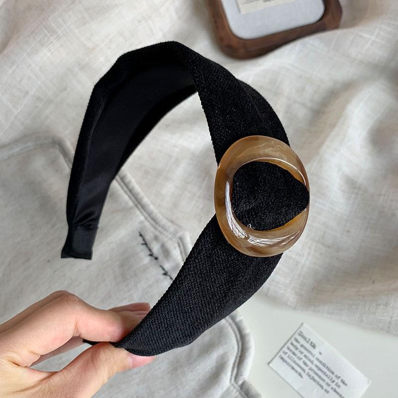 

Широкая повязка на голову в корейском стиле для женщин - Элегантный, простой дизайн для прогулок и умывания лица