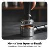 Coffee Tamper with Stainless-Steel Base Premium Espresso Puck Compressor