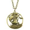 Travel Eiffel Tower Pendant Necklace Nautical Sailor Ocean Theme Jewelry 45cm or 70cm long chain