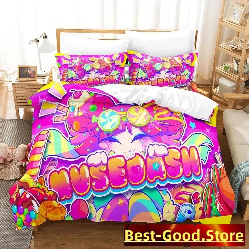 Muse Dash Bedding Set Single Twin Full Queen King Size Bed Set Adult Kid Bedroom Duvetcover Sets Anime Parure De Lit Bed