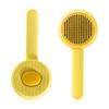 Pet pin comb beauty comb leather naughty button pet self-cleaning comb dog comb dog cat comb pet supplies