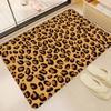 Fashion Leopard Print Bathroom Mat Kids Room Bedroom Decoration Balcony Anti-Slip Doormat Living Room Welcome Rug