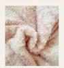 250G Two-Color Cationic Jacquard Throw Blanket with Small Handmade Pom-Poms