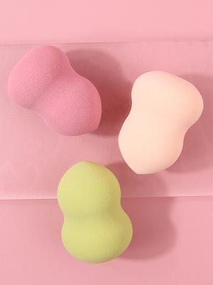 3PCS 3-color Gourd Powder Puff, Makeup Sponge Egg, Dry and Wet Dual-purpose Makeup Egg, Portable Foundation Liquid Makeup Tool
