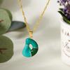 Colorful Bubble Initial Pendant Necklace - 26 Letter Clavicle Chain Jewelry
