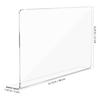 Heightened 21cm Acrylic Sink Baffle Splash Guard Waterproof Splatter Non Slip Water Dam For Washing Dishes Kitchen Bathroom