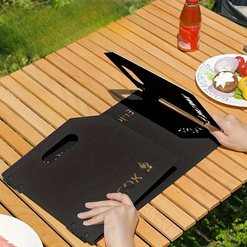 1pc Stove Windscreen - Foldable Camping Stove Windscreen, Outdoor Picnic Stove Windscreen, For Outdoor, Picnic, Cooking