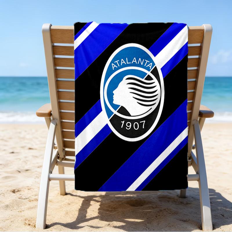Football Atalanta Beach Towel - Soft, Absorbent Microfiber, Lightweight, Ideal for The Beach, Parties, Travel, Camping fan gifts