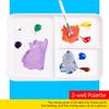 MEEDEN Ceramic Watercolor Palette, Suitable for Watercolors, Acrylics, and Gouache. Easy To Clean, Use, and Carry. 25 X 18 Cm. Ideal for Students, Beg