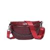 Western Style PU Chain New Product Solid Zipper Fashionable Chest Soft Versatile Simple Crossbody Bag