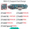 5 Pcs Usb Dock Charger Port for Samsung Galaxy Z Fold 2 3 4 5 6 7 Fe 5G F946 F956 F966 F958N F916 F926 F936 U B Charging Board