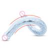 Flexible Double Headed Dildo, Realistic Bendable Strap-On Toy for Couples, Waterproof Long Curved Anal Vaginal Massager