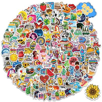 200 Hand-Drawn Illustration Decals European And American Style Series Graffiti Decals Children'S Decals Premium