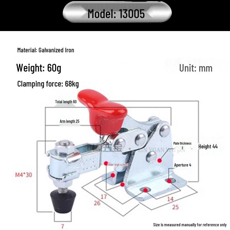 XB-101-A Adjustable 304 Stainless Steel Quick Latch Clamp for Workpiece Fixing