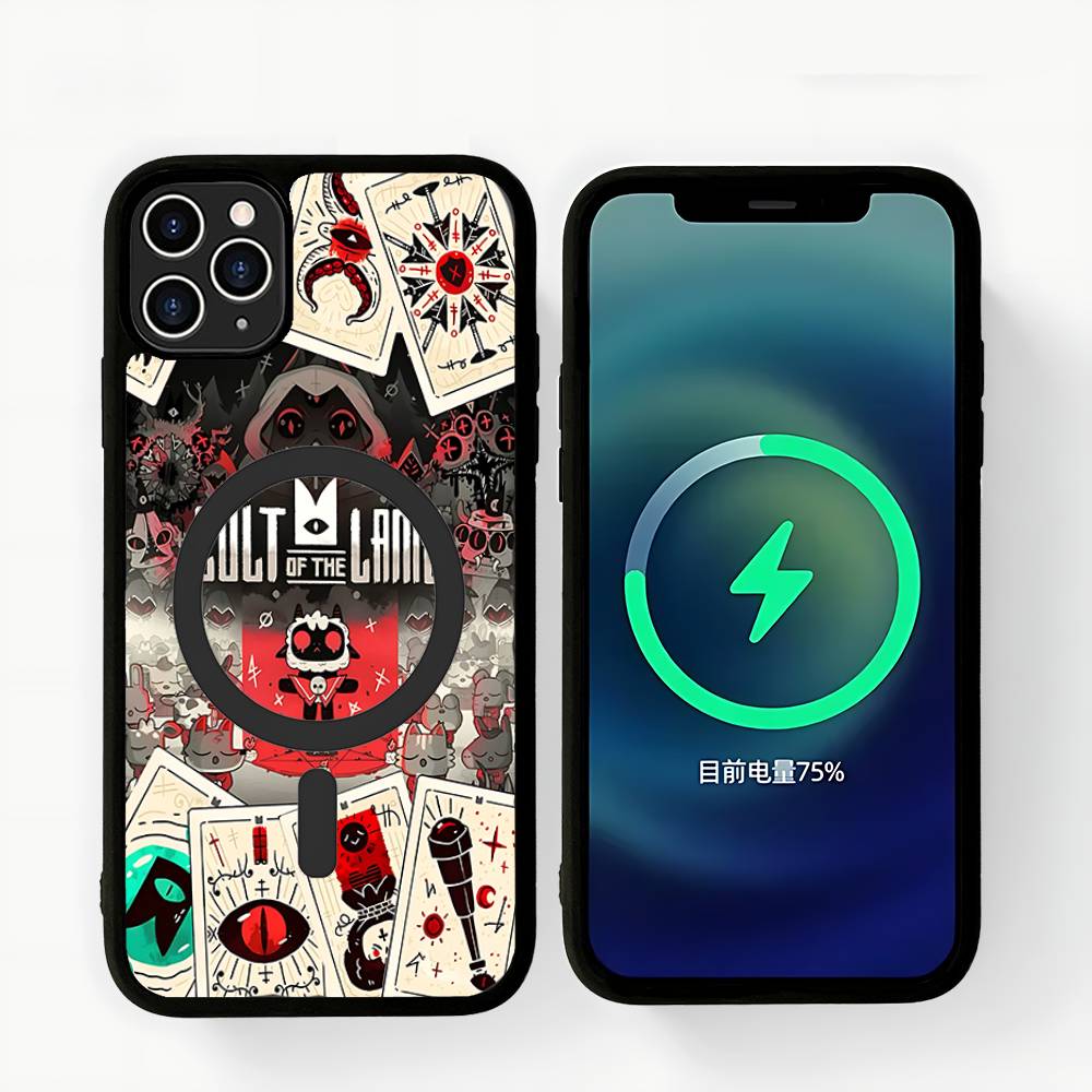 

Game C-Cult Of The Lamb For Magesafe Magnetic Wireless Phone Case For IPhone 17 Pro Max Air 13 12 Mini 16 15 14 11 iPhone 17 Pro
