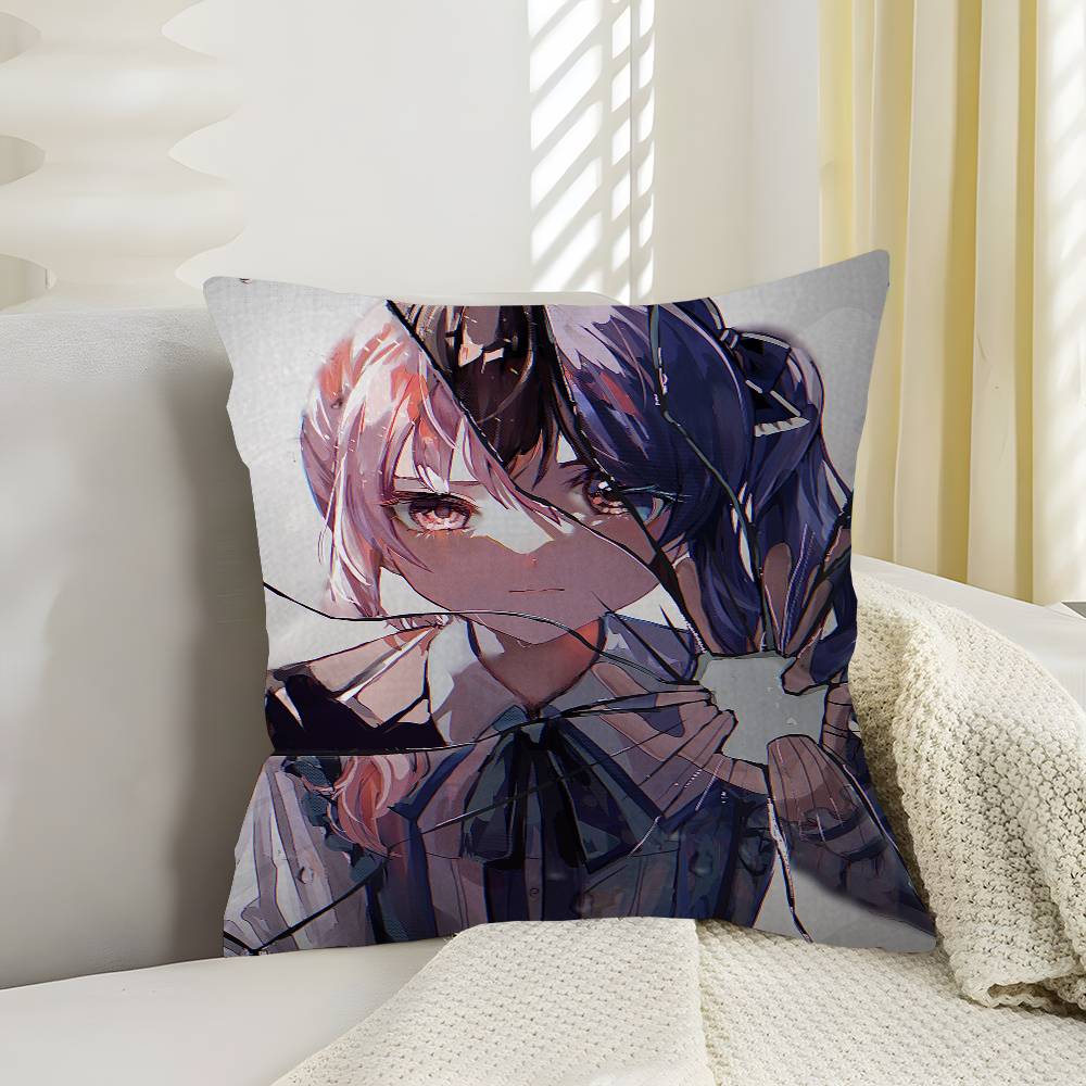 Anime ProjectSekai Pillowcase toon Gift Cushion Cover Bedroom Home Sofa Chair Seat Decor pillow case