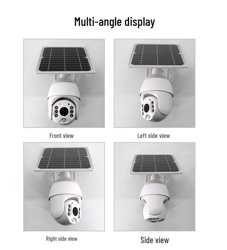 360° PTZ Wireless Outdoor Solar Camera with Night Vision & Mobile Remote Access