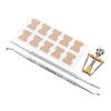 4pcs Ingrown Toenail Correction Kit Glue Free Pedicure Stainless Steel Waterproof Ingrown Toenail Patch Set