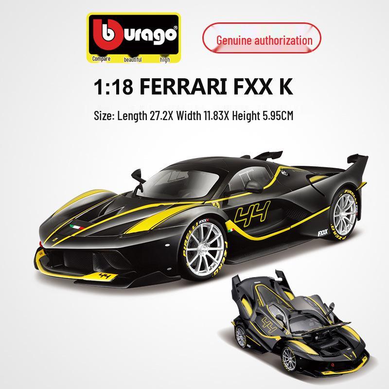

Bimego 1:18 Модель спортивного автомобиля Ferrari FXXK из сплава, украшение и подарок для коллекционера