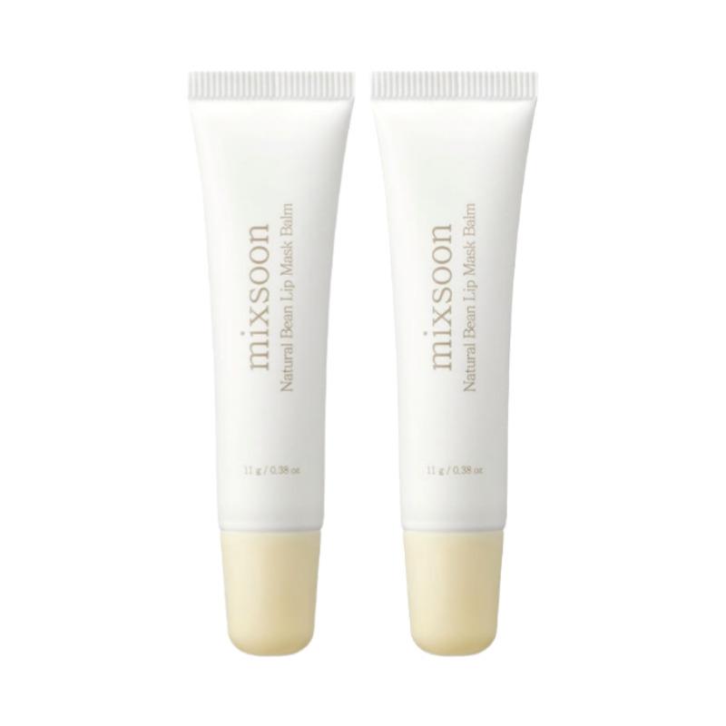 MIXSOON Natural Bean Lip Mask Balm 11g × 2