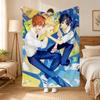 Sasaki And Miyano Anime Throw 240G Flannel Blanket, Suitable For Sofas, Beds, Offices,  Exquisite Gift Blankets