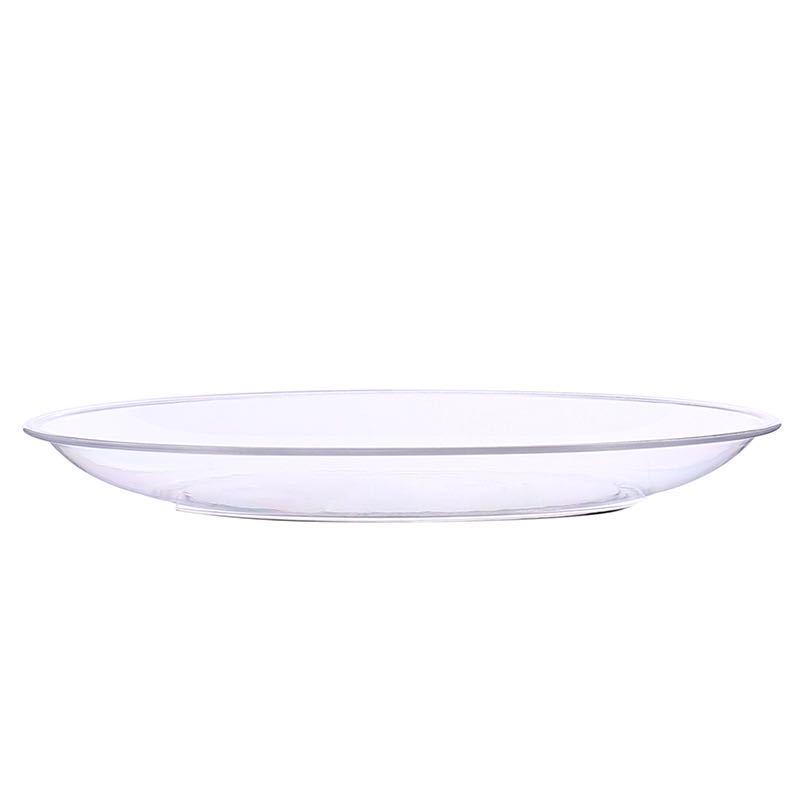 Thickened Transparent PS Plastic Plates - Crystal Butterfly Design for Steak, Fruit & More