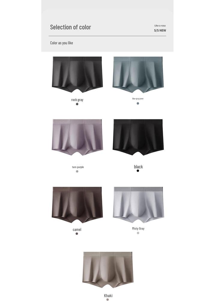 2026 Herren Antibakterielle Modal Boxershorts – Bequem, Atmungsaktiv, Große Größen, Vier-Ecken-Design.