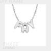 EMANCO Women's Name Necklace Gold-plated 3D Bubble Letter Customized High-end Jewelry New Year Gift for Her