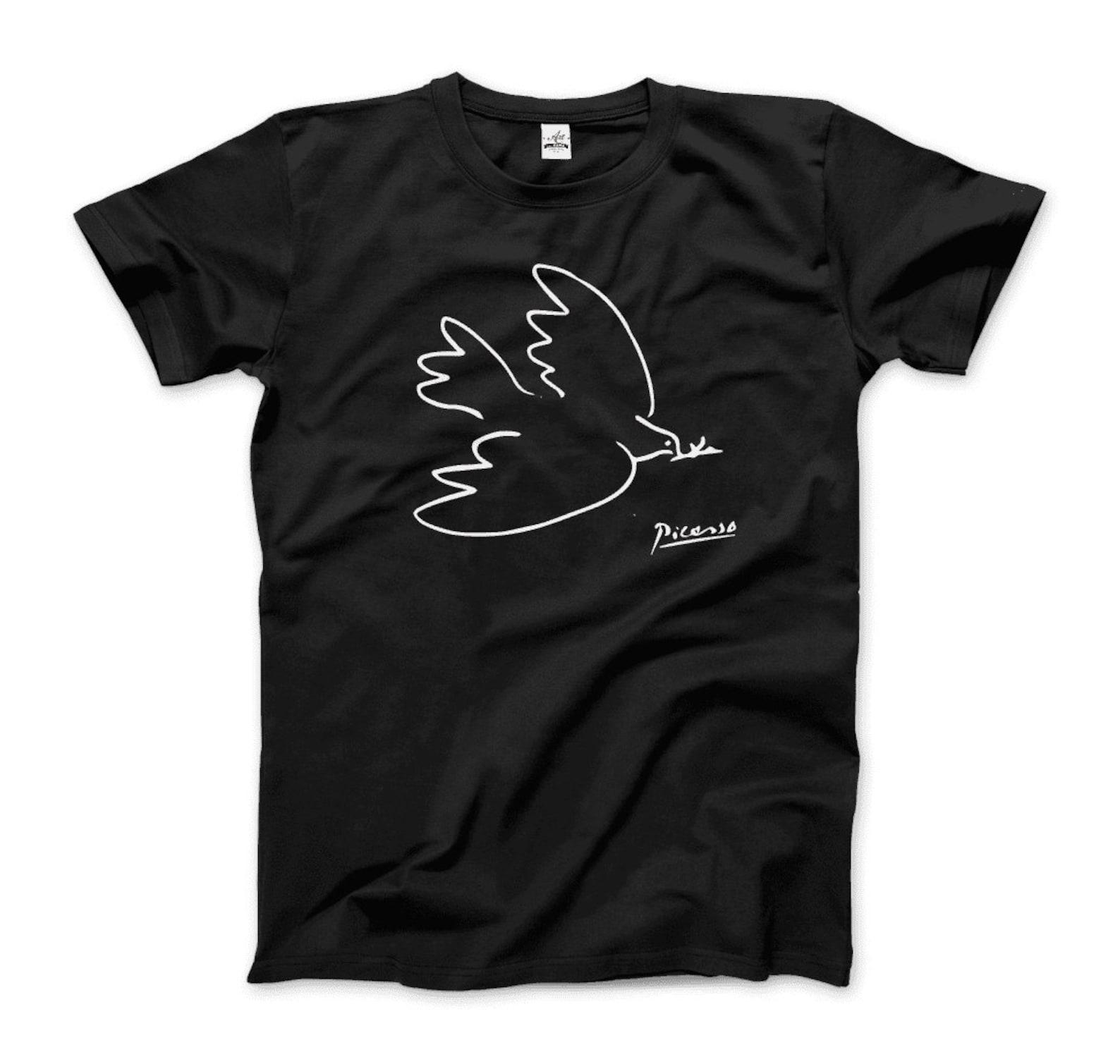 Dove Of Peace - Line Artwork T-Shirt 3XL