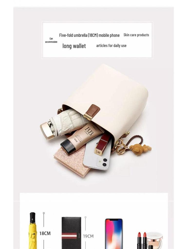 Women's 2025 New Casual Crossbody Bucket Handbag - Small & Popular Summer Bag