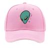 Retro Cosmic Visitor Face Emblem Sandwich Baseball Cap Sun Cap Outdoor Workouts Hat
