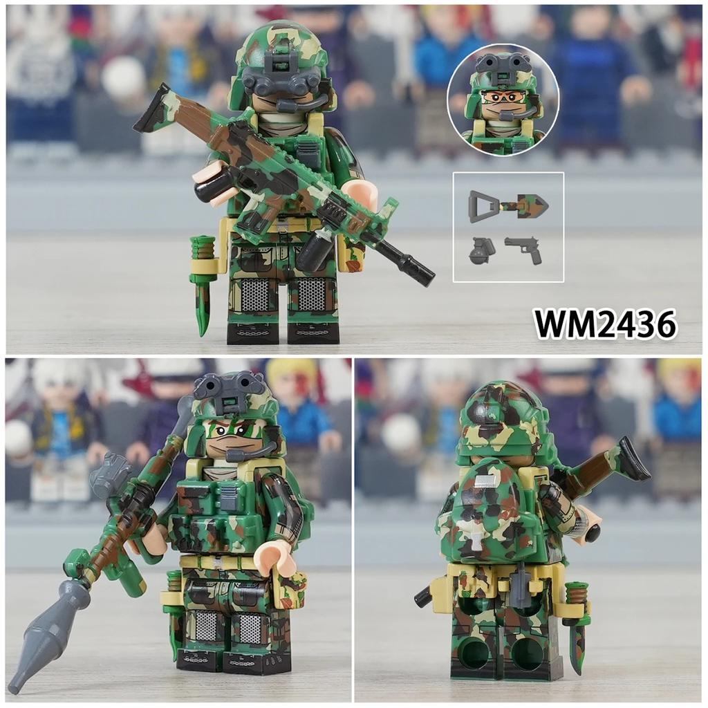Serie Militare Forze Speciali Puzzle Assemblaggio Blocchi da Costruzione Giocattolo Minifigure