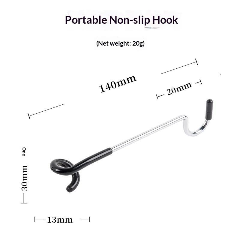 2Pcs Heavy Duty Camping Pole Hook Adjustable Position Easy Setup For Outdoor Camping Hiking Picnic Trips