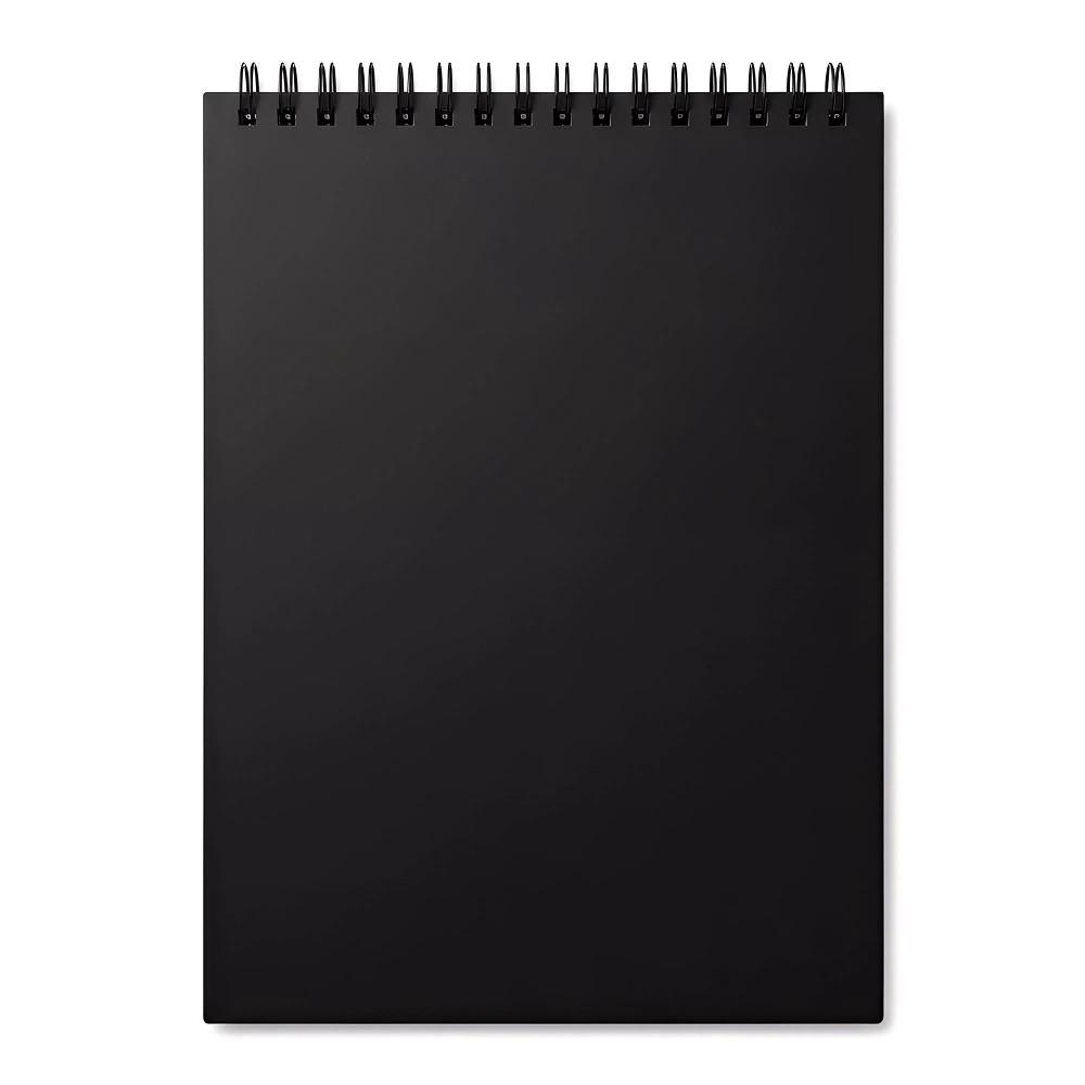 Up Turning Loose-Leaf Sketchbook Taking Notes Memo Notepad Waterproof Hand Ledger  Office A5