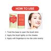 Lightweight Natural Blush Stick, Nude Look Brightening Contouring 3D Highlight Fine Waterproof Multi-Use Blush Stick