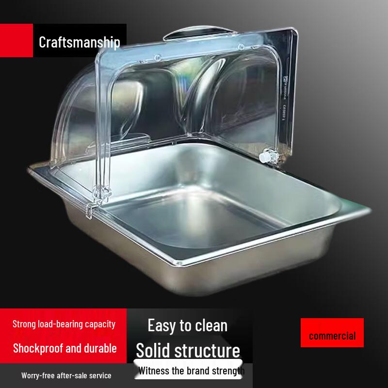 

Sule Commercial Stainless Steel Buffet Tray with Vertical Flip Lid
