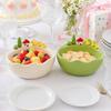 Cartoon Fruit Serving Plate Decoration Fruit Storage Tray Fruit Bowl with Fork  Dining Table