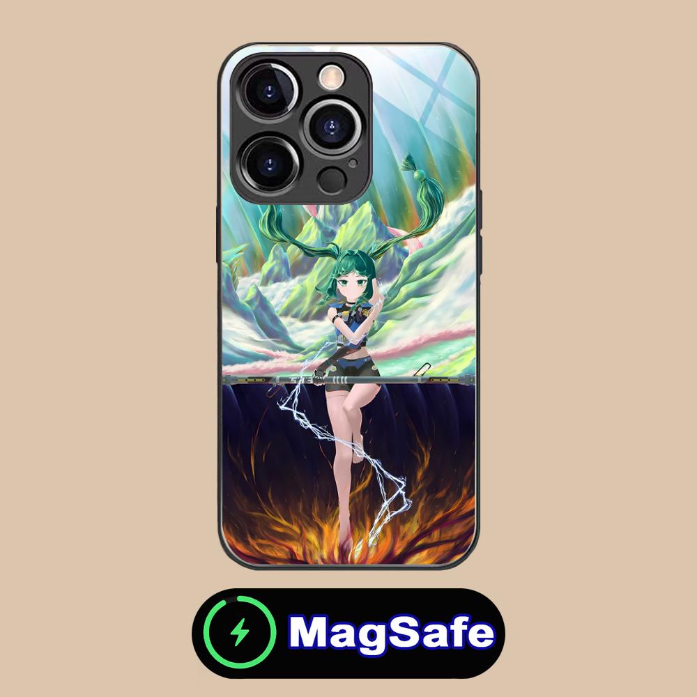 Zenless Zone Zero QingYi Phone Case for iPhone 17 16 15 14 13 12 11 Air Pro Max Plus Mini MagSafe Glass Colorful Cover Cover