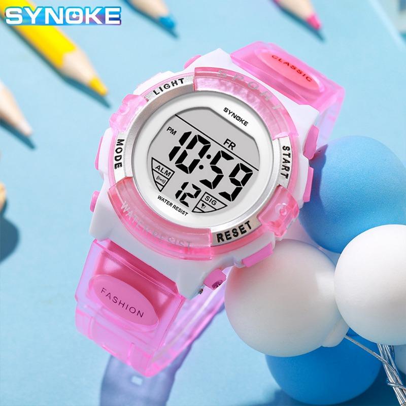 Top Brand New Colorful Luminous Waterproof Sports Women's Electronic Watch Alarm Multifunctional Student Watch