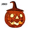 Rustieke Zeegras Opbergmand Handgeweven Halloween Pompoenmand, Spookachtige Snoepmand met Deksel, Vintage Rotan Houder Verlichte Lantaarn LED Kaars voor Tafel
