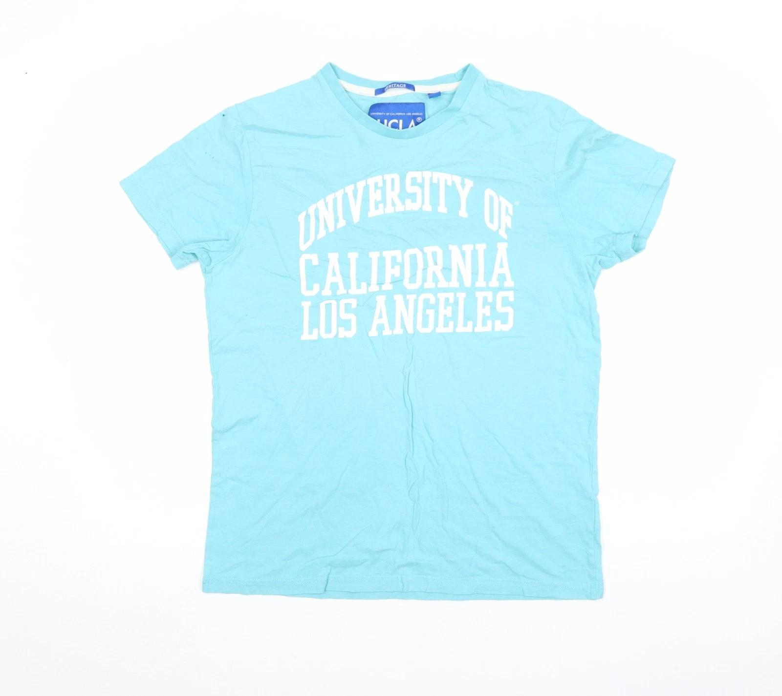 

UCLA Men s Blue Cotton Heritage University Graphic T-Shirt Size M S