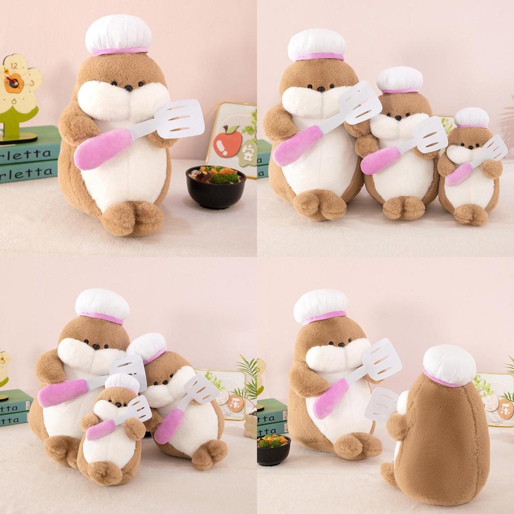 Plush Animal Chef Seal Toy With Short Plush Material For Kids Gift And Collectors