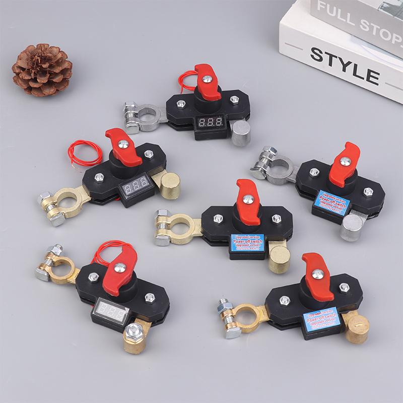 Automobile Battery Disconnect Switch Bidirectional Joint Rotatable Power Cut Off Easy Use for Truck RV Anti Theft Application