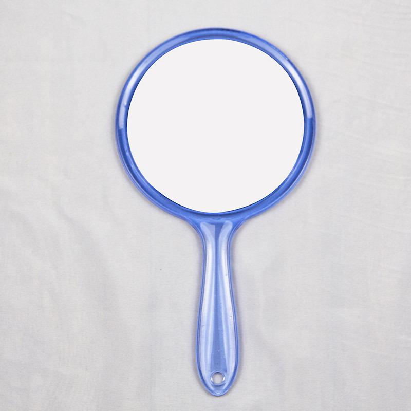 Portable Double-Sided Makeup Mirror with Magnifying Side and Printed Logo